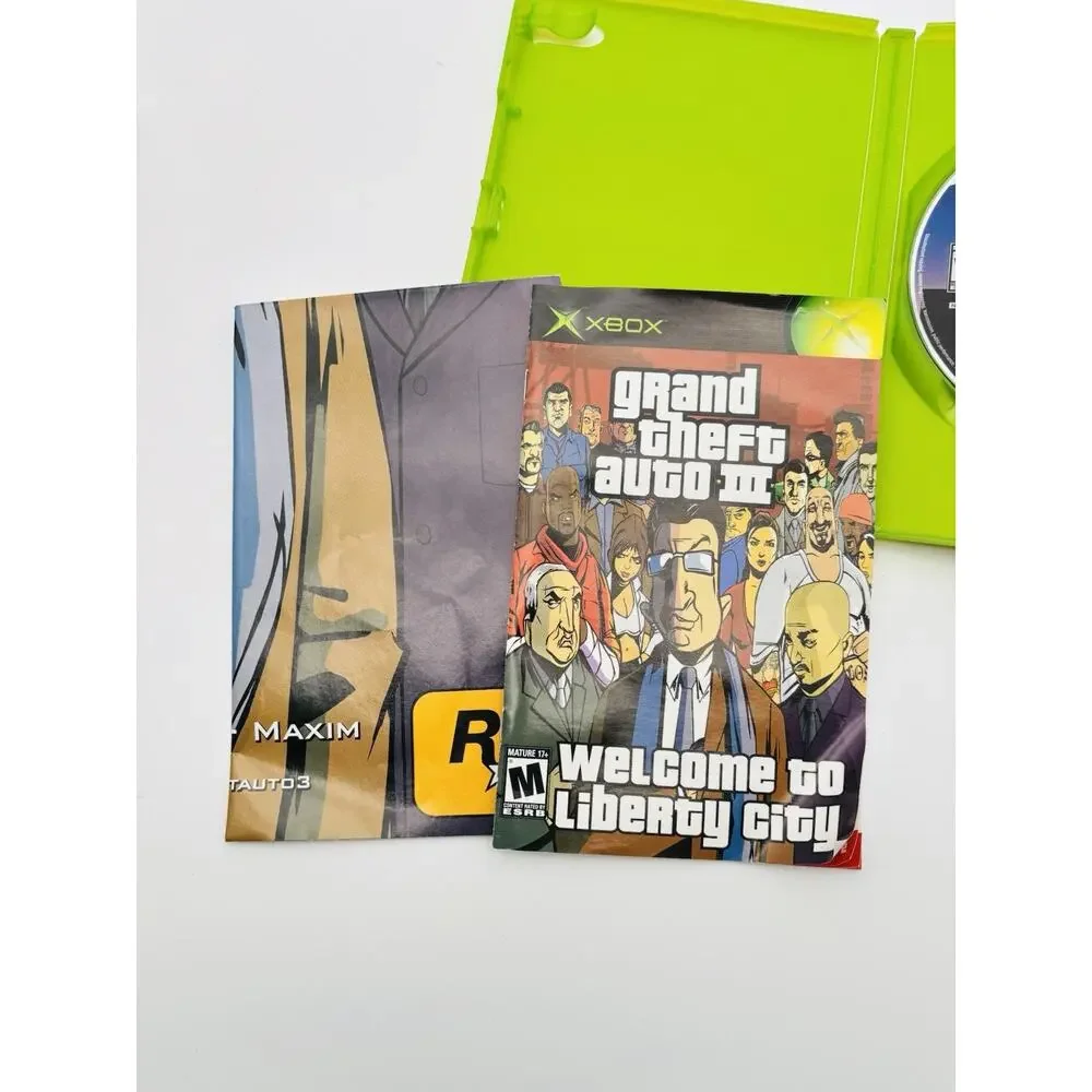 Grand Theft Auto III Xbox Original Xbox Complete CIB. With Map. Tested Works